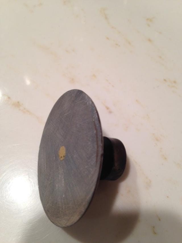 Mausoleum Crypt Brown Vase 4.0 IN - Royal Duchess - (EPOXY) Disc Button Support-