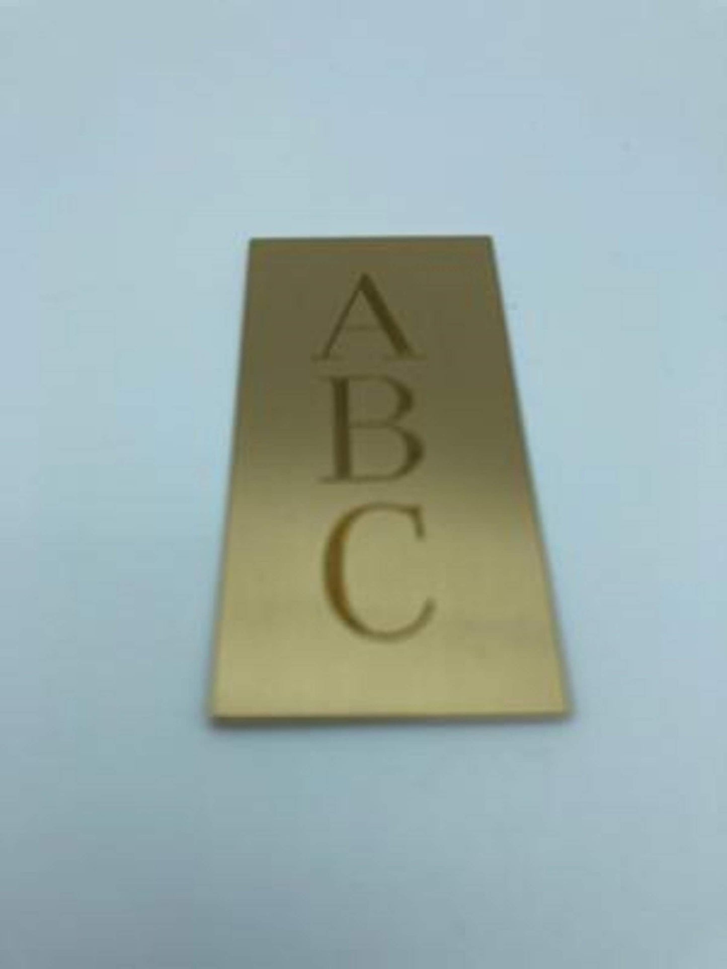 ENGRAVED (custom) Crypt Mausoleum Niche Vase - Bronze Metal 7 Inch - Add 3 Personal Engraved Initials