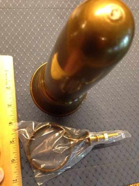 Crypt Mausoleum Vase & Yellow Rose Silk Flowers w/ Ring Bolt Support