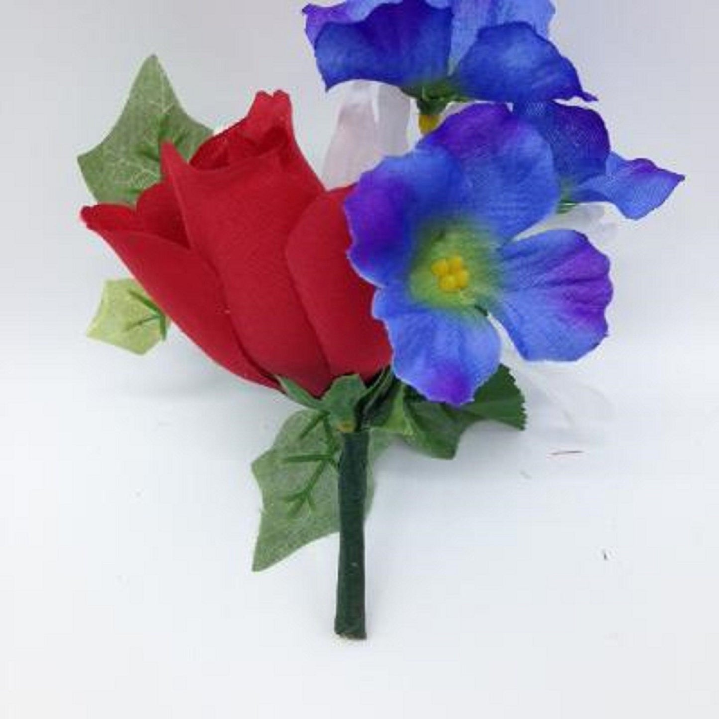 Niche Crypt Artificial Silk Flower Arrangement (NO VASE) of Rose Delphinium Daisy & Ivy -