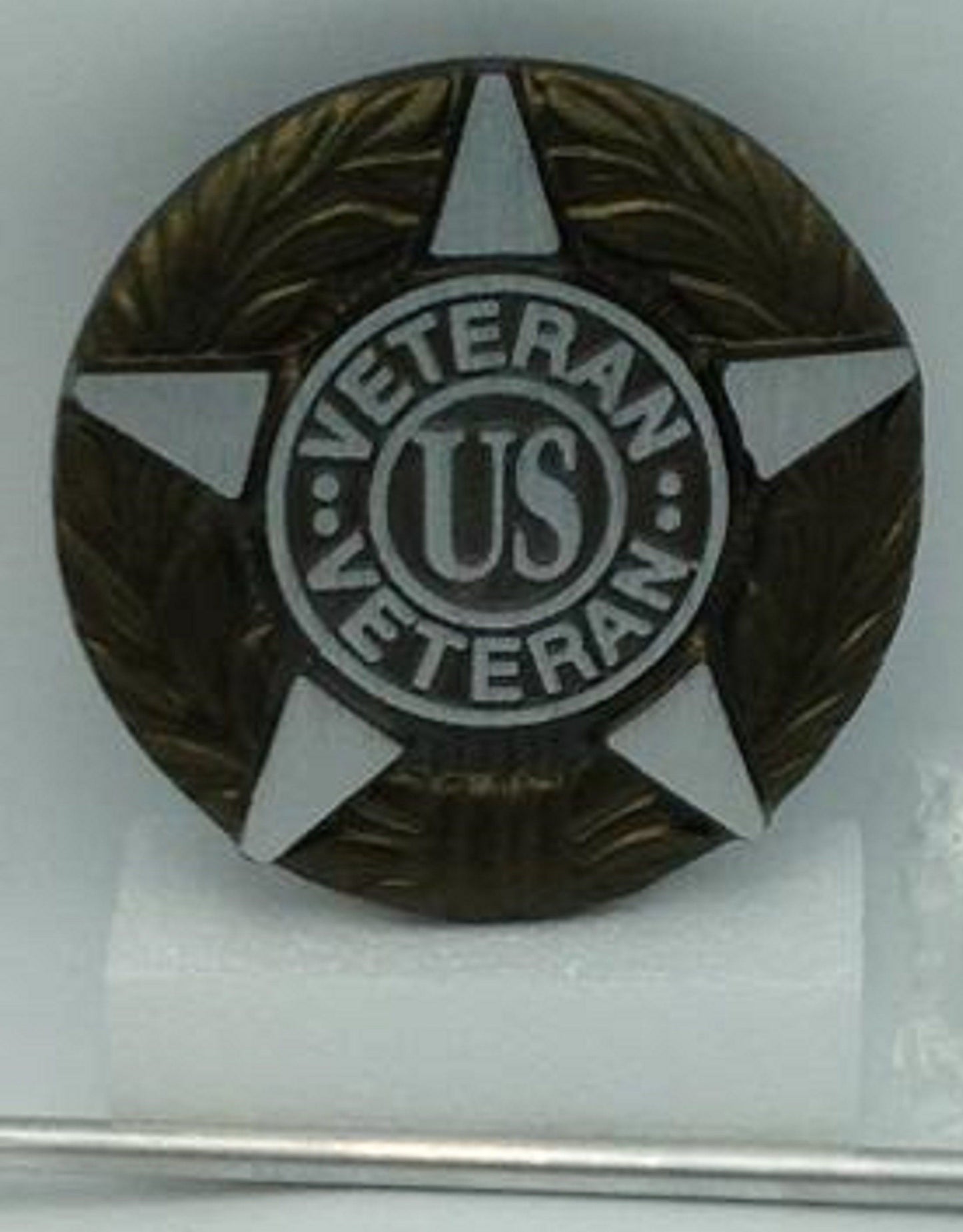 DIY Cemetery Military Emblem Faced Aluminum METAL Flag Holder for Grave-site Presentation in Honor of Loved Ones or Home Use -