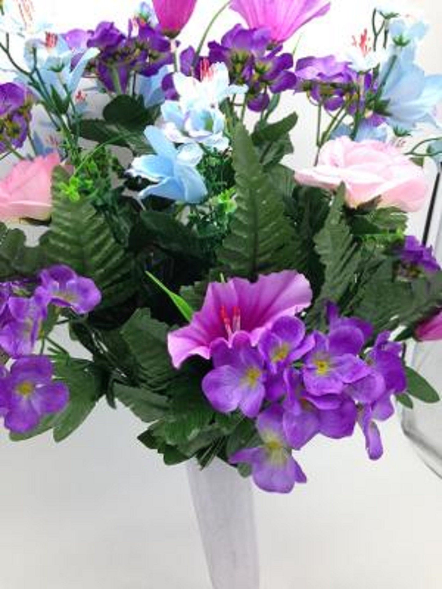 Vase Flower Cemetery Vase Rose Hydrangea Supreme