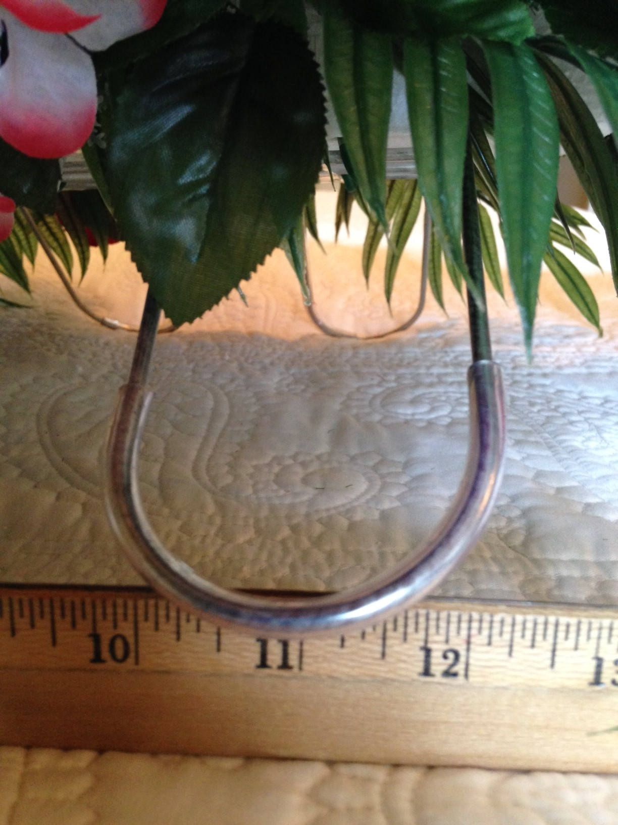 FLOWER Cemetery SADDLE for Headstone Mount in Silk Red and White for Grave-site Presentation in Remembrance of Loved Ones -