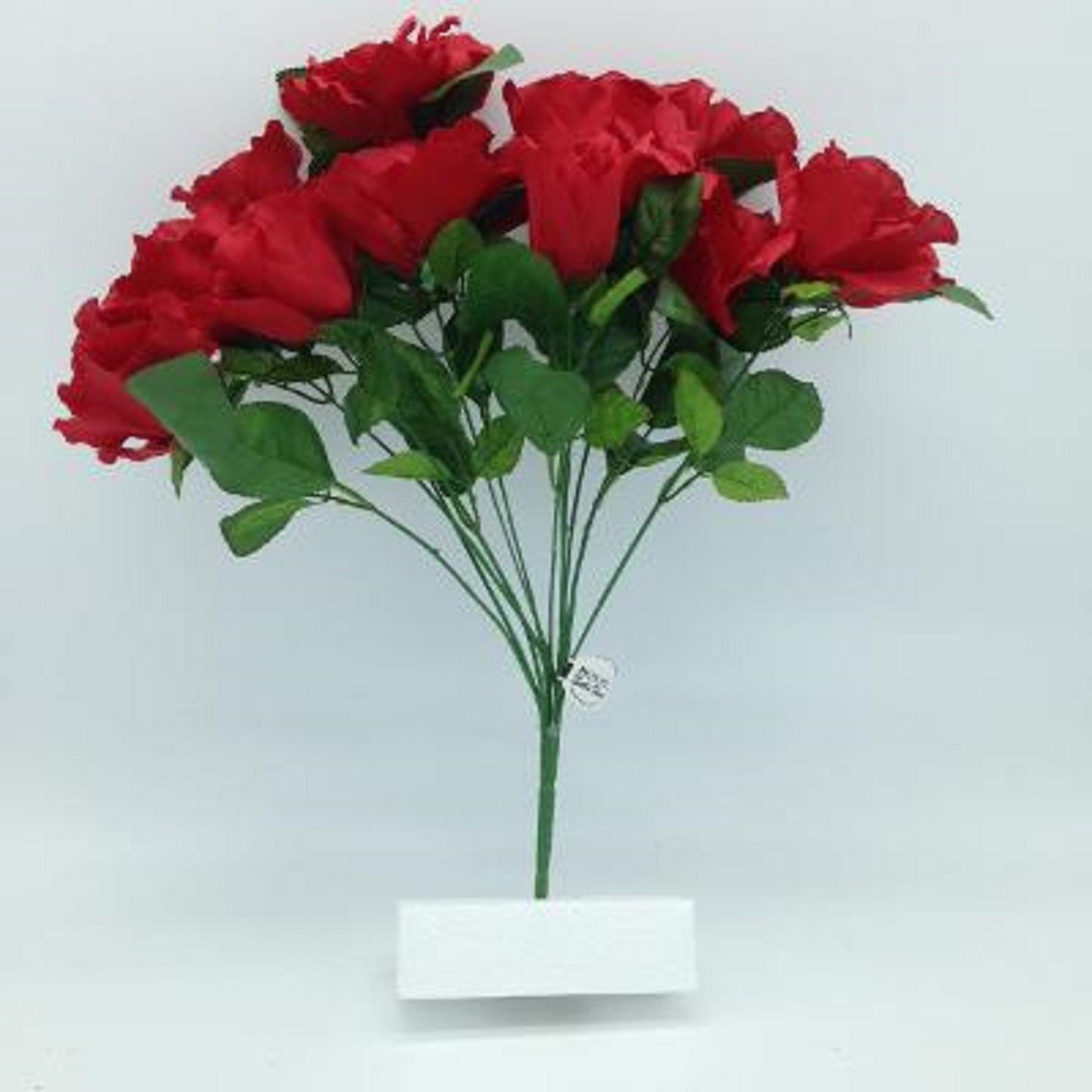 DIY Cemetery BOUQUET of red Open Rose (refill) for Grave-site Presentation in Remembrance of Loved Ones Or Home Garden Use