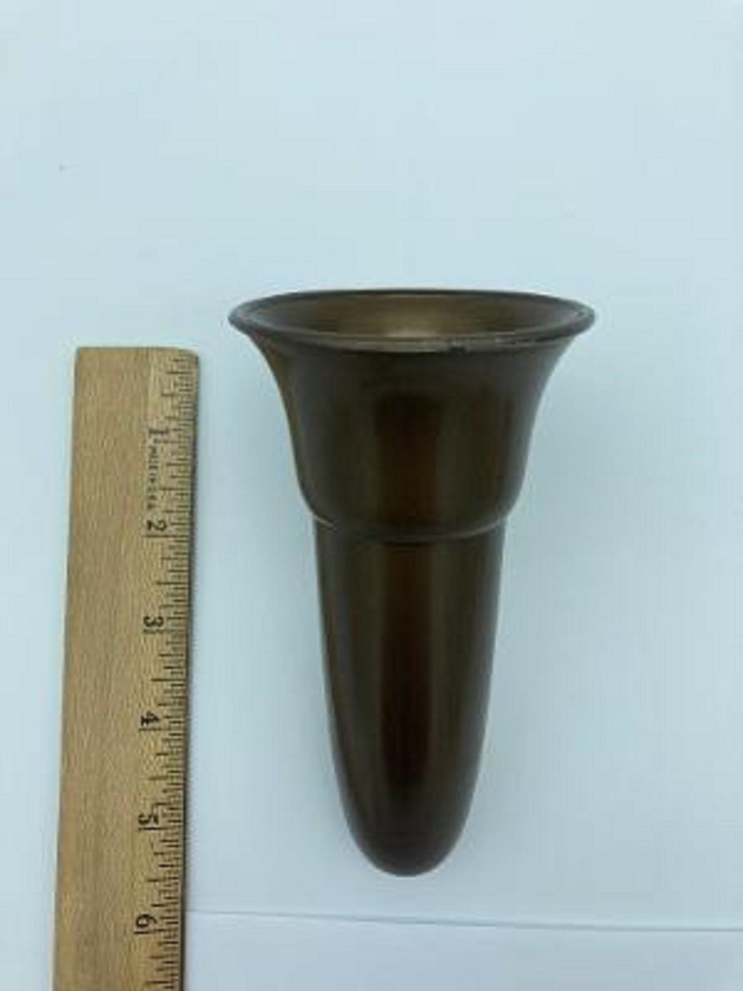 Mausoleum Crypt Injection Molded Brown Plastic Vase (ONLY Replacement; NO Hardware) 5.5 inch - Royal Duchess