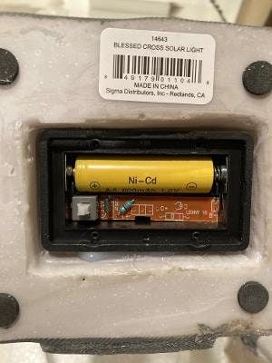 LED Solar Panel Light - Angel Cross