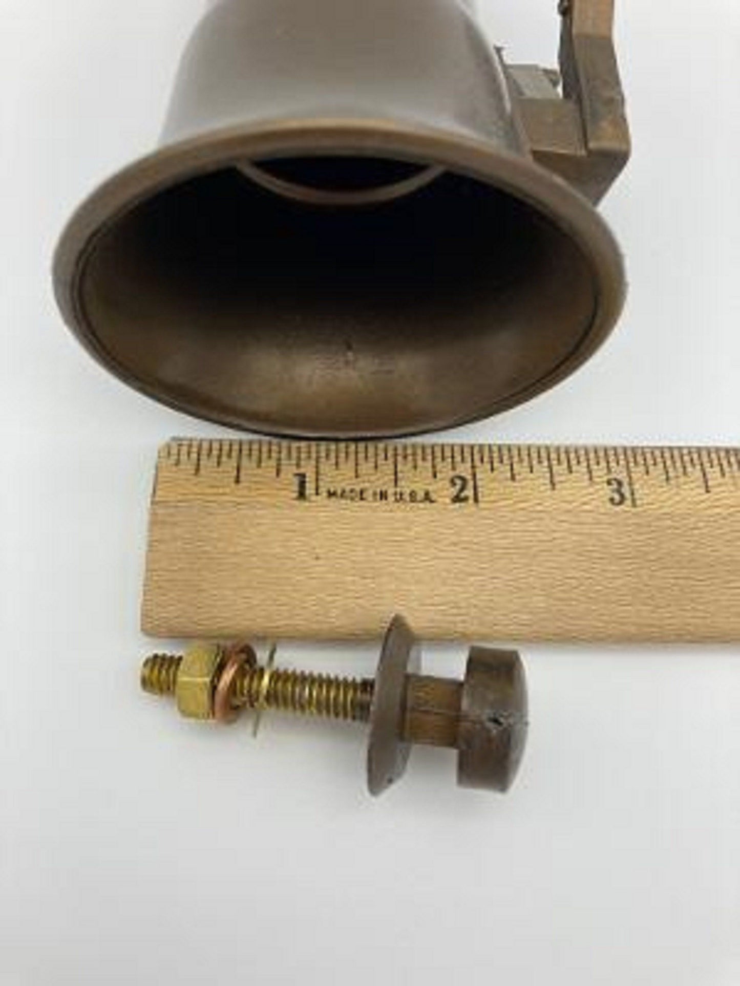 Mausoleum Crypt Brown Vase 5.5 IN - Royal Duchess - Bolt / Button Support -