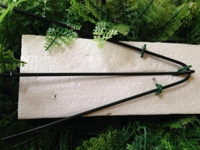 Cemetery SILK FLOWER SPRAY easel mounted in Large Red & White for Grave-site Presentation in Remembrance of Loved Ones -