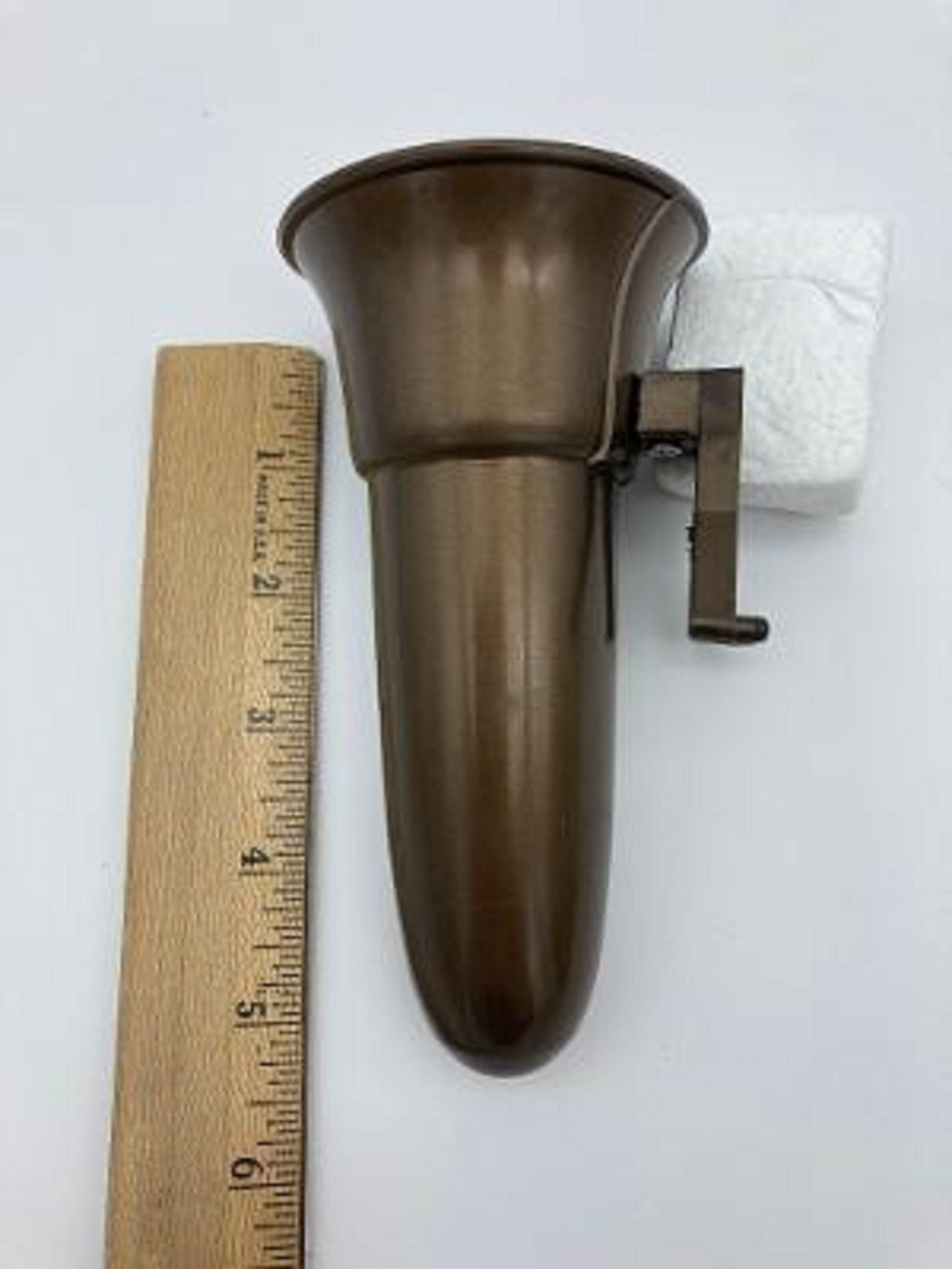 Mausoleum Crypt Injection Molded Brown Plastic with Inverted "V" Vase (ONLY Replacement; NO Hardware) 5.5 inch - Royal Duchess