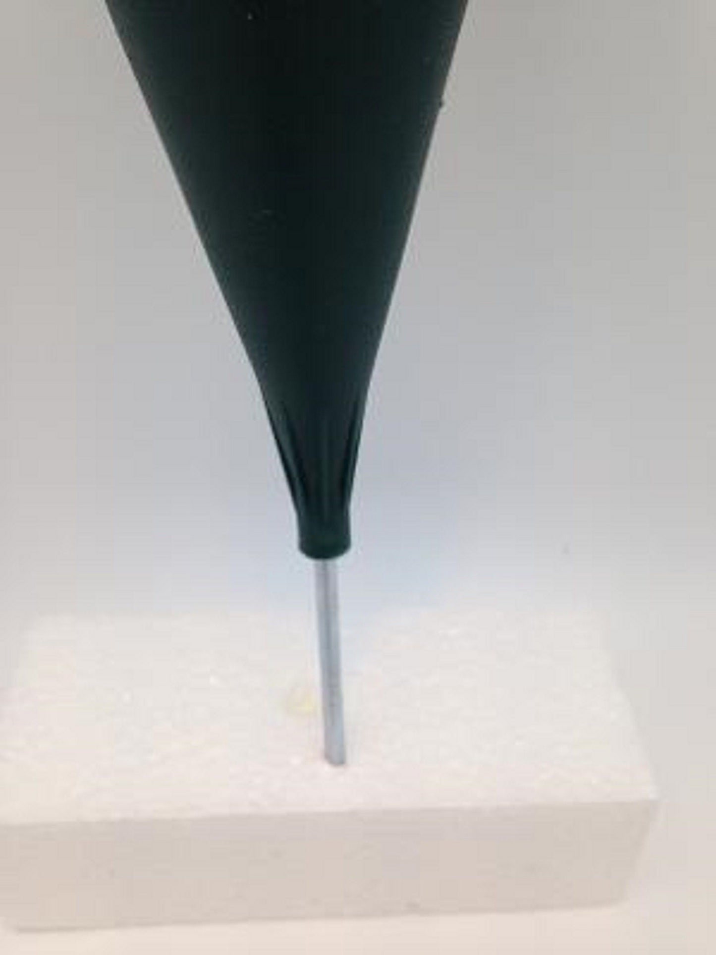 DIY CEMETERY Cone VASE for Flowers, Hard Plastic, Metal Spike for Grave-site Presentation as Loved One Memorial or Home Garden -