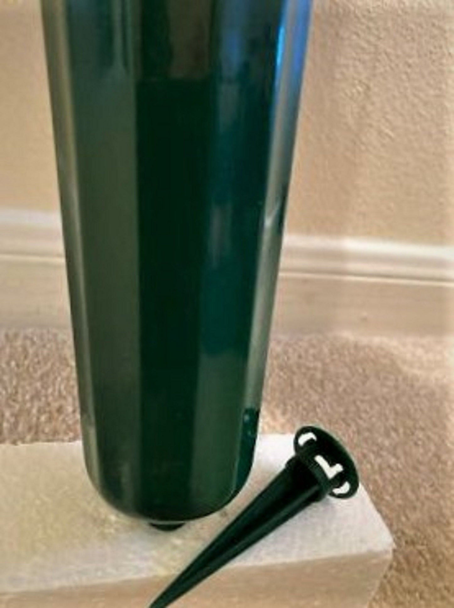 POINSETTIA Cemetery Vase of Silk Flowers - RED & WHITE