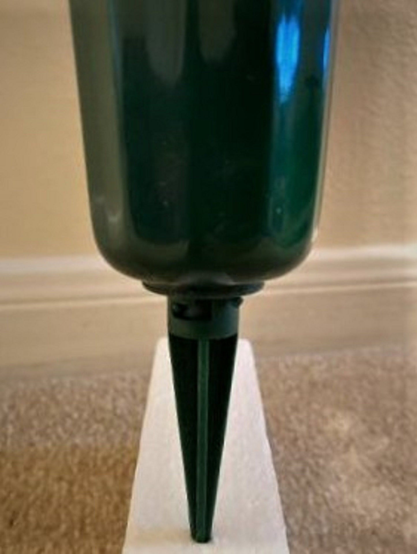 POINSETTIA Cemetery Vase of Silk Flowers - RED & WHITE