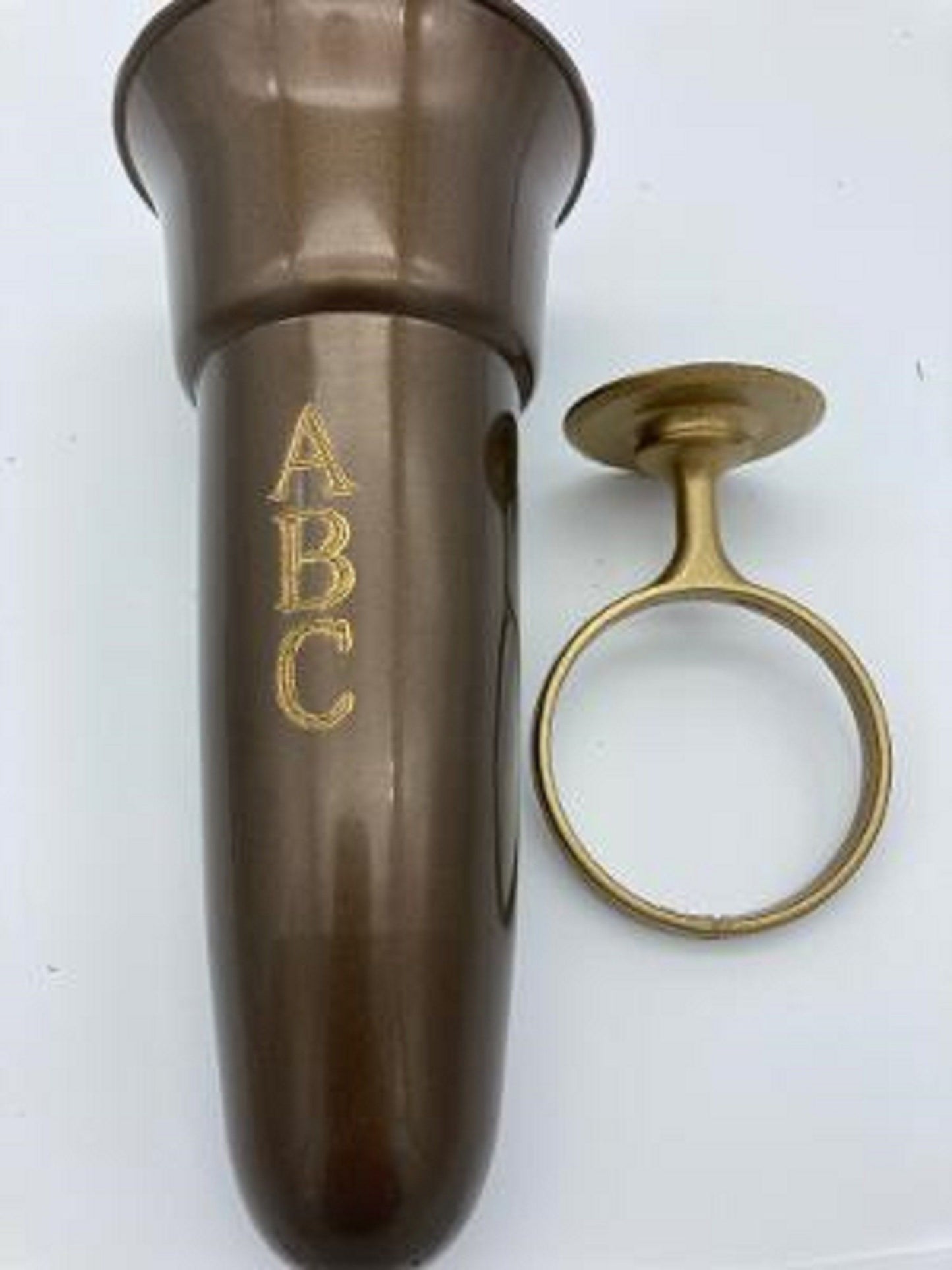 Custom Engraved Crypt Mausoleum Vase Royal Duchess 8 IN - Add 3 Personal Engraved Initials - Stacked