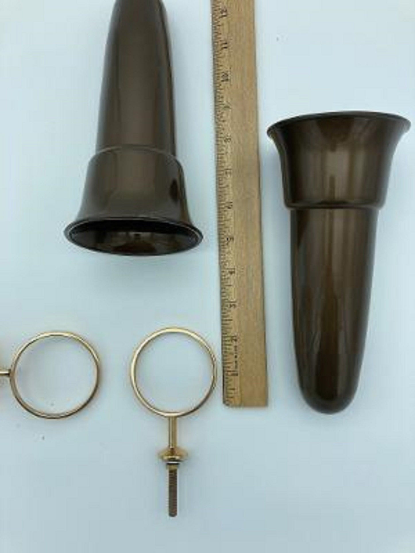 Mausoleum Crypt Injection Molded Brown Plastic Vase (ONLY Replacement; NO Hardware) 8 inch - Royal Duchess