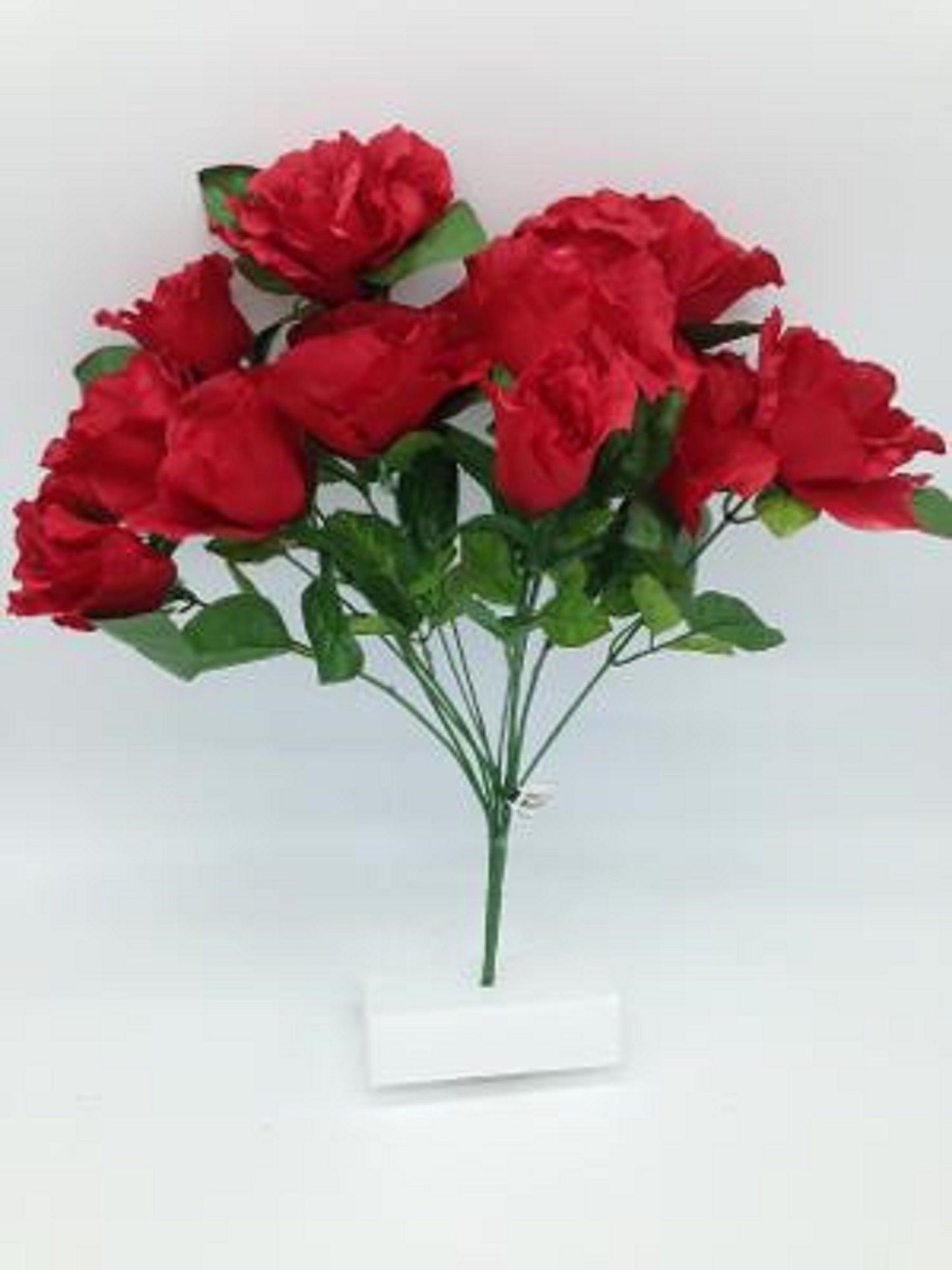 DIY Cemetery BOUQUET of red Open Rose (refill) for Grave-site Presentation in Remembrance of Loved Ones Or Home Garden Use