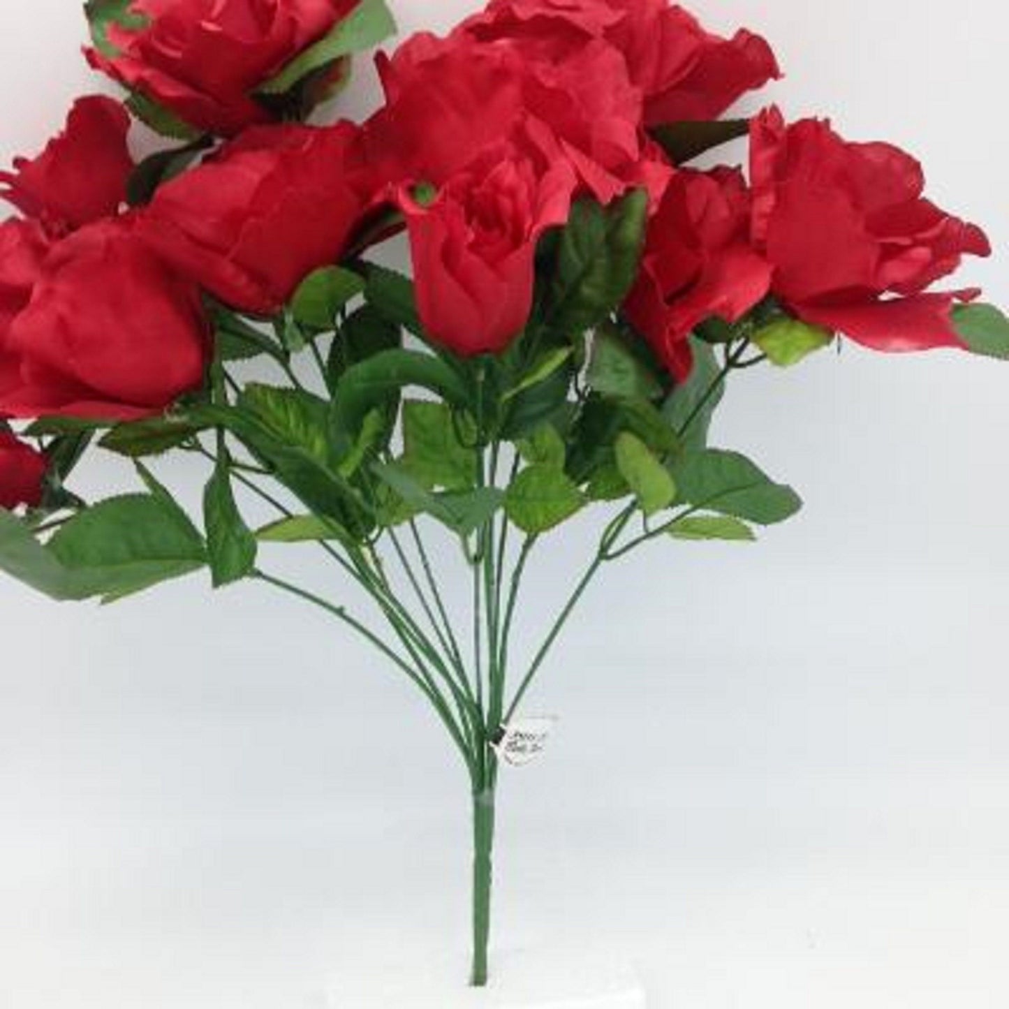DIY Cemetery BOUQUET of red Open Rose (refill) for Grave-site Presentation in Remembrance of Loved Ones Or Home Garden Use