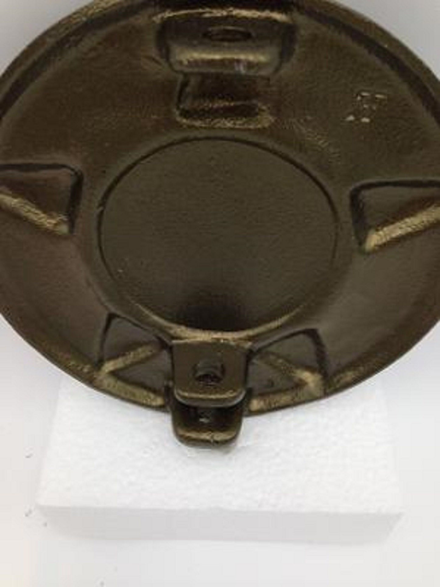 DIY Cemetery Military Emblem Faced Aluminum METAL Flag Holder for Grave-site Presentation in Honor of Loved Ones or Home Use -