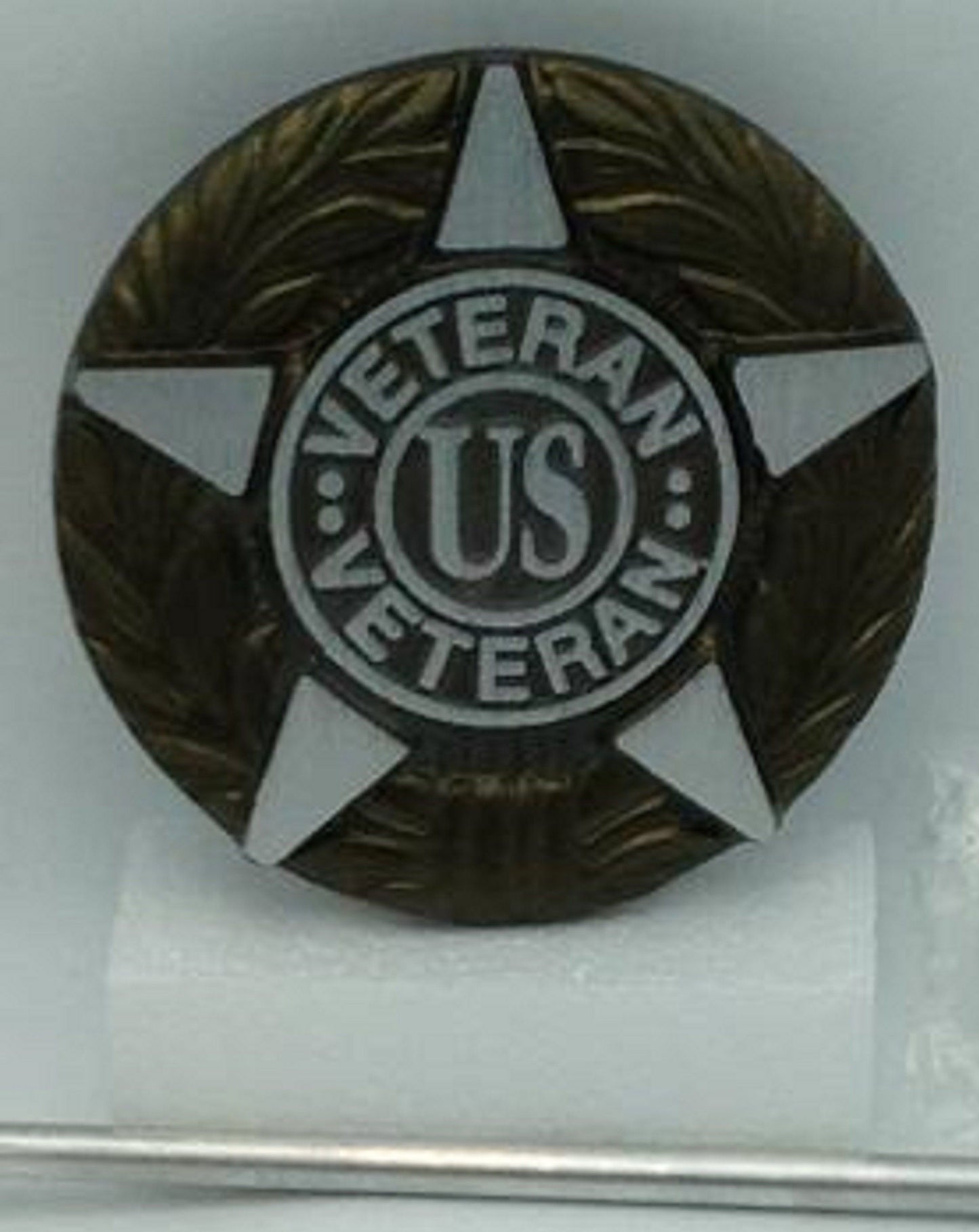 DIY Cemetery Military Emblem Faced Aluminum METAL Flag Holder for Grave-site Presentation in Honor of Loved Ones or Home Use -