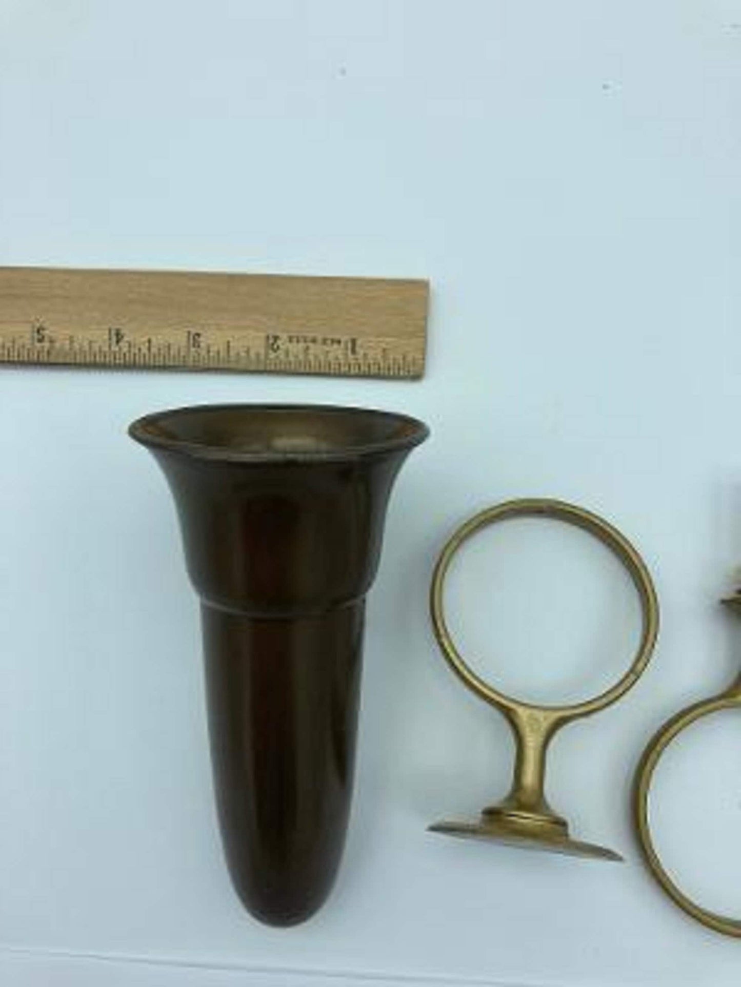 Mausoleum Crypt Injection Molded Brown Plastic Vase (ONLY Replacement; NO Hardware) 5.5 inch - Royal Duchess