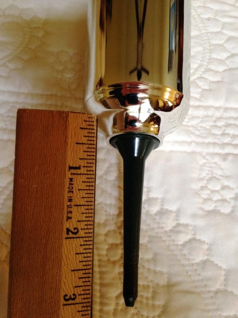 DIY Vase for cemetery flowers of SILVER Metallic Plastic with Spike for Grave-site Presentation in Remembrance or Home Garden -