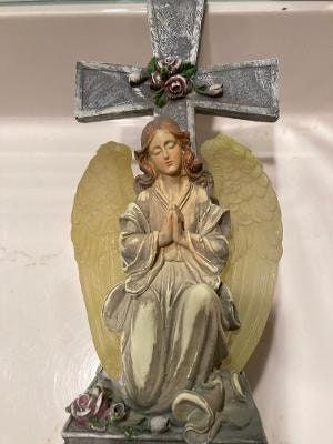 LED Solar Panel Light - Angel Cross