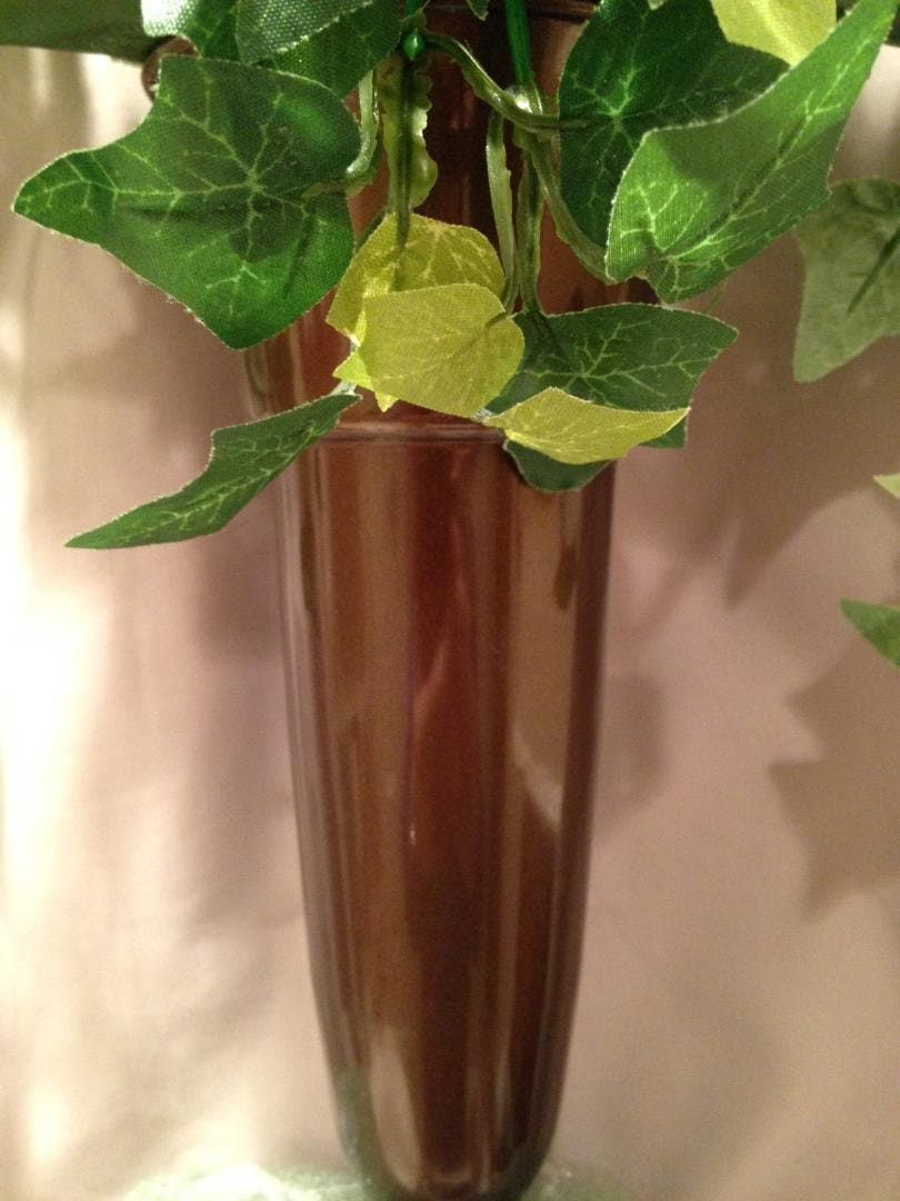 Crypt Mausoleum Vase & Silk Flowers with Ring Bolt Support