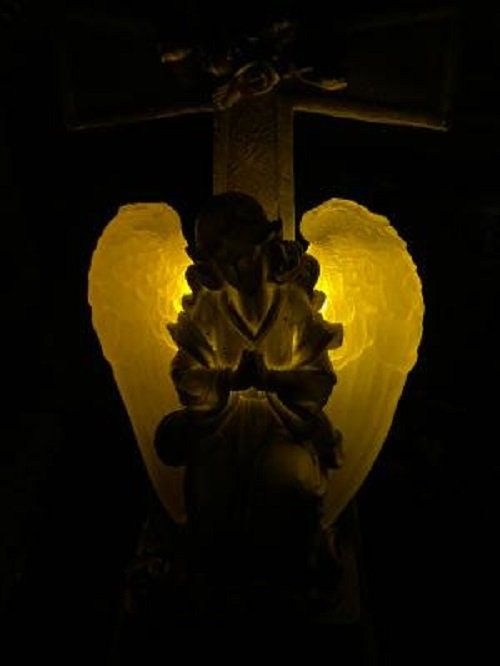 LED Solar Panel Light - Angel Cross