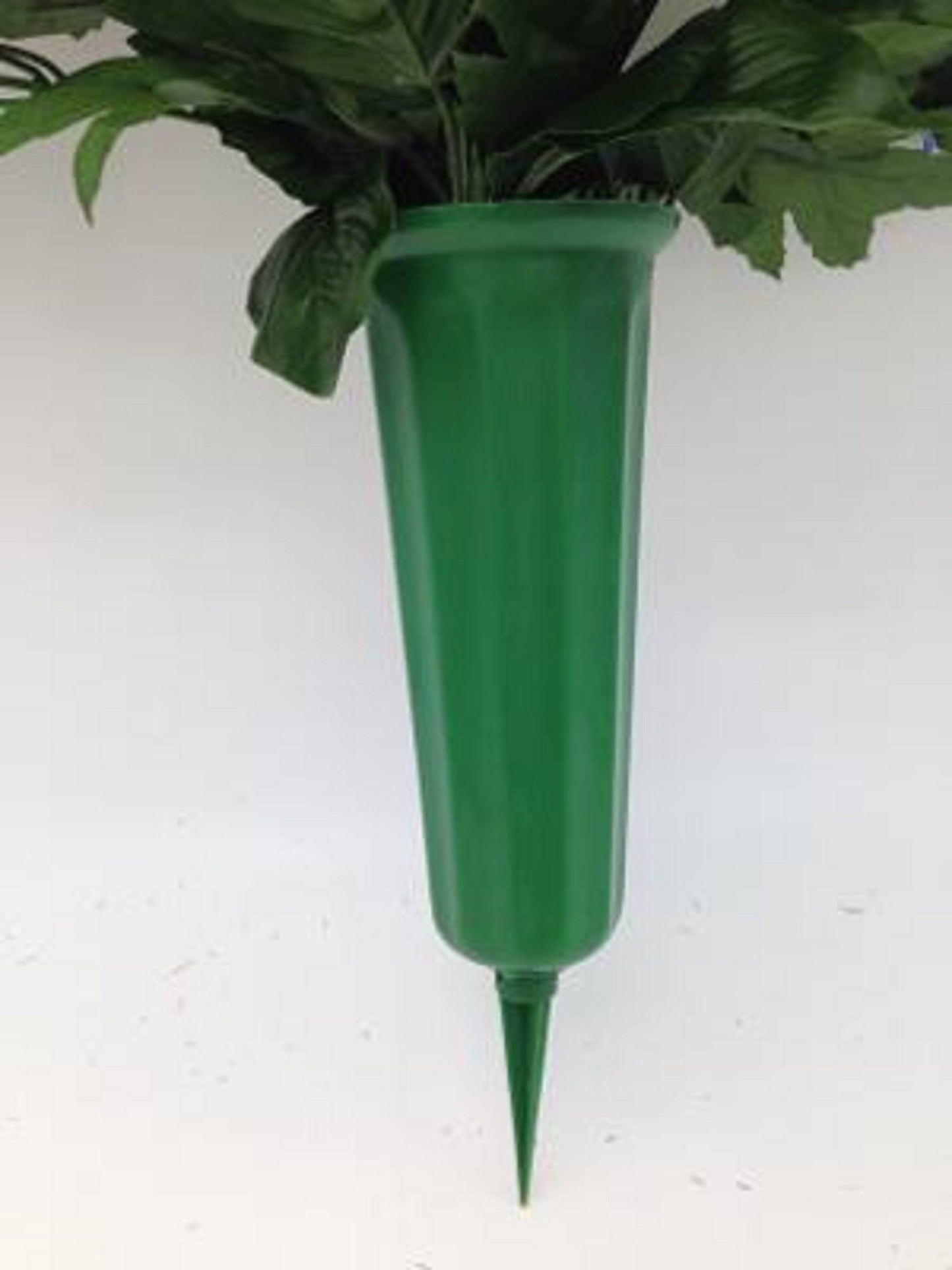 Cemetery Silk Flower Gerbera Daisy Vase