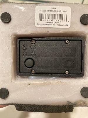 LED Solar Panel Light - Angel Cross