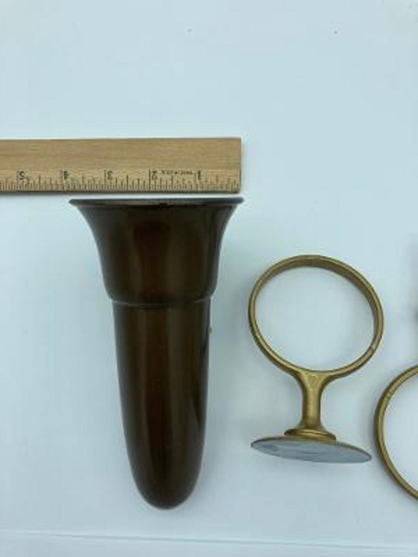 Mausoleum Crypt Injection Molded Brown Plastic Vase (ONLY Replacement; NO Hardware) 5.5 inch - Royal Duchess