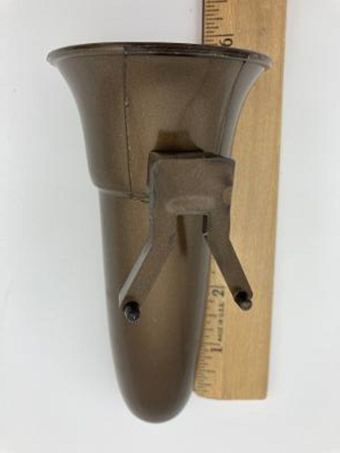 Mausoleum Crypt Injection Molded Brown Plastic with Inverted "V" Vase (ONLY Replacement; NO Hardware) 5.5 inch - Royal Duchess