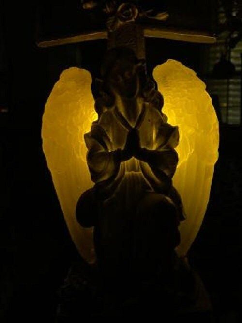 LED Solar Panel Light - Angel Cross