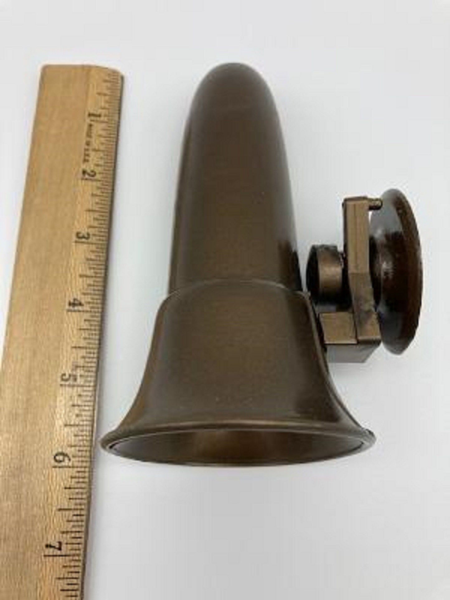 Mausoleum Crypt Brown Vase 5.5 IN - Royal Duchess - (EPOXY) Disc Button Support-