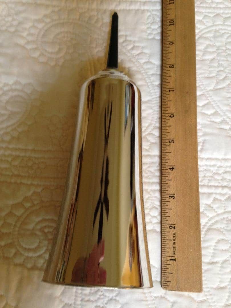 DIY Vase for cemetery flowers of SILVER Metallic Plastic with Spike for Grave-site Presentation in Remembrance or Home Garden -