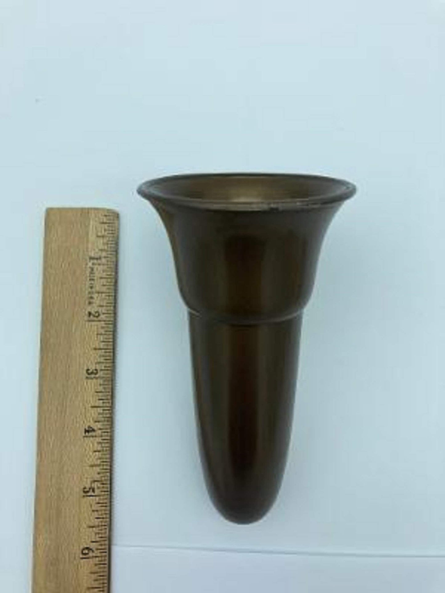 Mausoleum Crypt Injection Molded Brown Plastic with Inverted "V" Vase (ONLY Replacement; NO Hardware) 5.5 inch - Royal Duchess