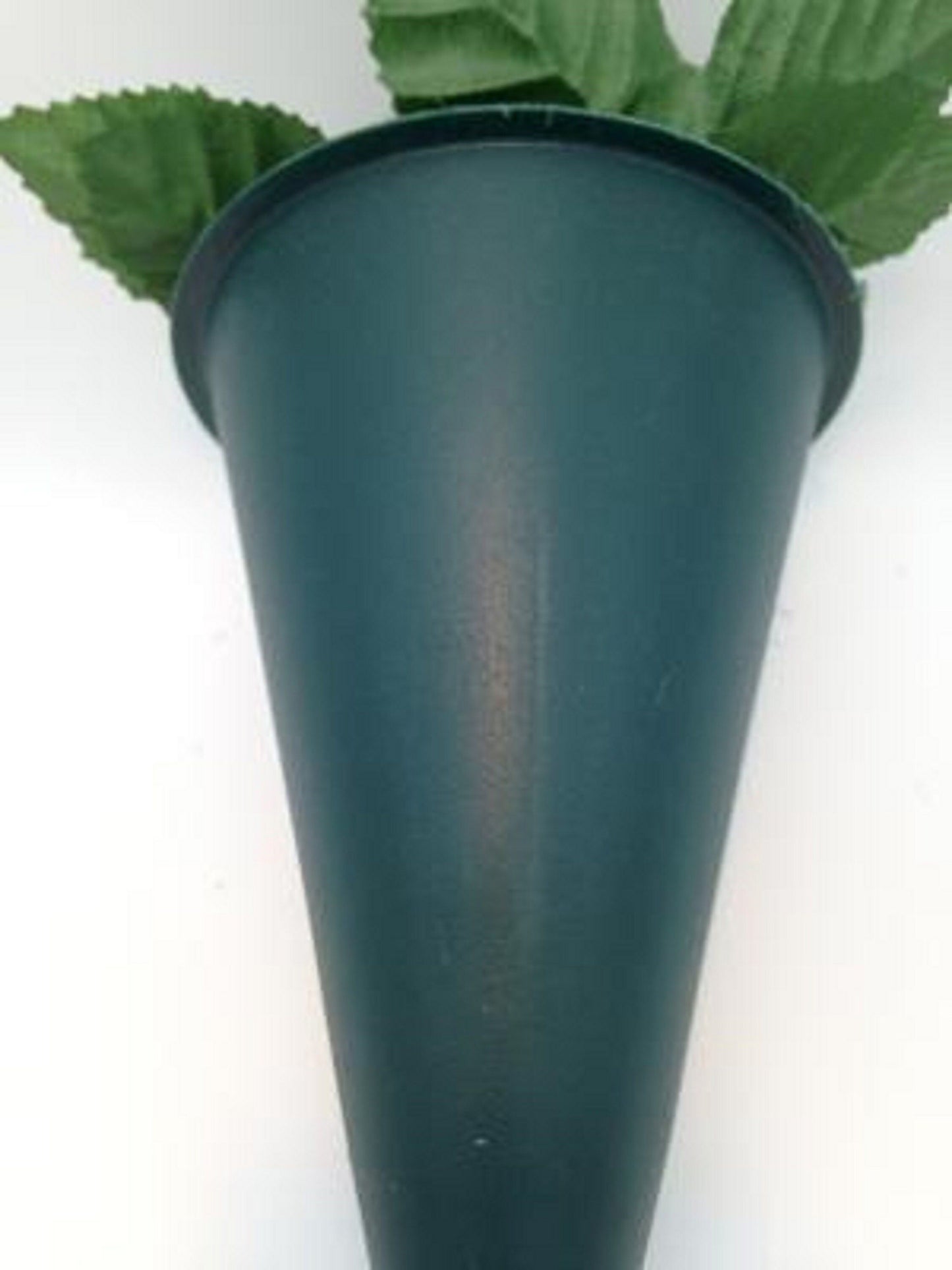 DIY CEMETERY Cone VASE for Flowers, Hard Plastic, Metal Spike for Grave-site Presentation as Loved One Memorial or Home Garden -