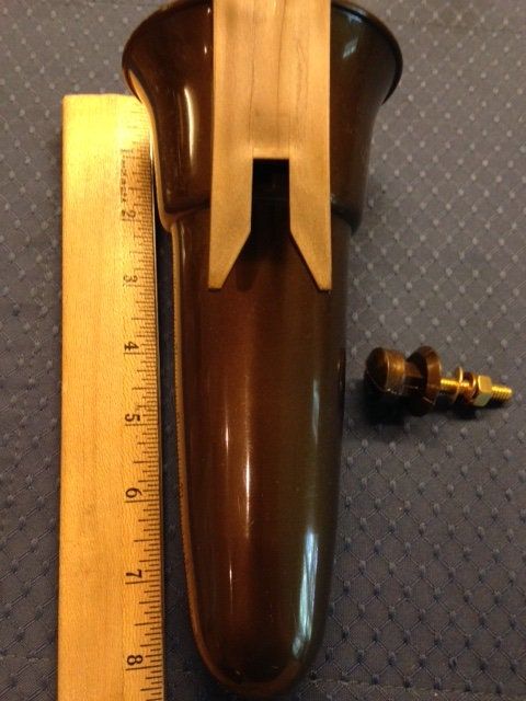 Silk Flowers and Crypt Mausoleum Vase with Button Bolt Support