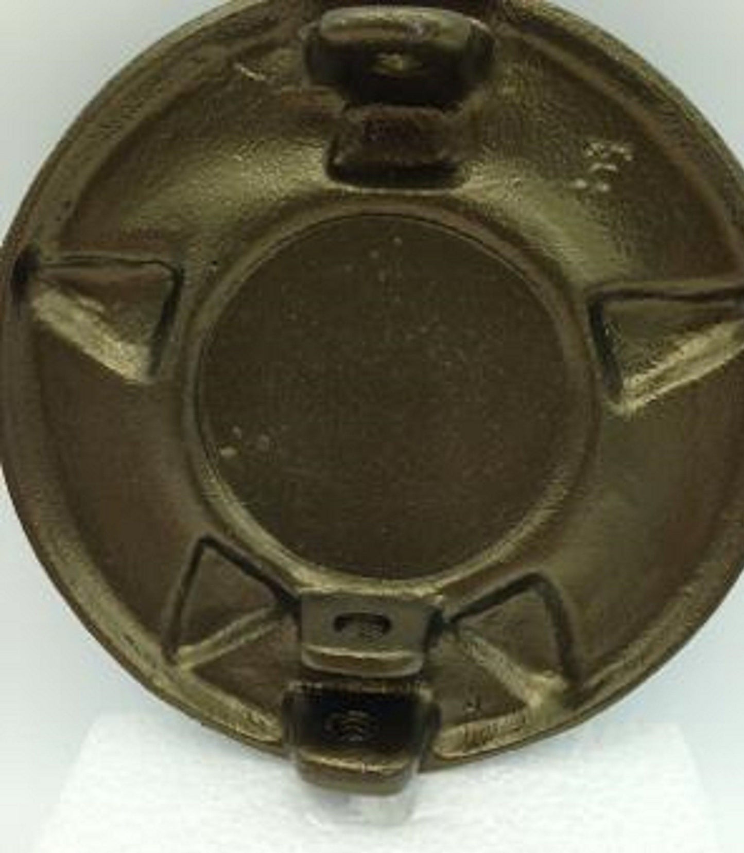 DIY Cemetery Military Emblem Faced Aluminum METAL Flag Holder for Grave-site Presentation in Honor of Loved Ones or Home Use -